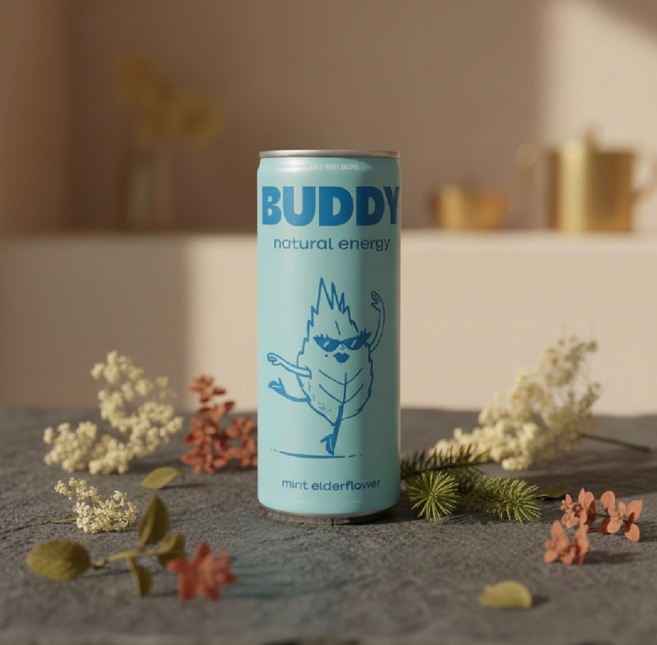 Buddy Natural Energy Mint Elderflower